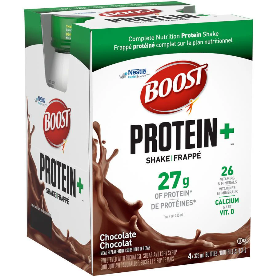Boost Protein+ Protein Shake, Chocolate - 4 x 325 ml | Johnstone IDA ...